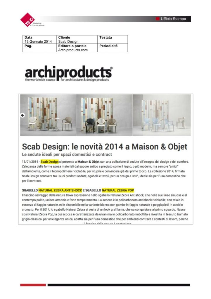 Archiproducts.com - January 13, 2014